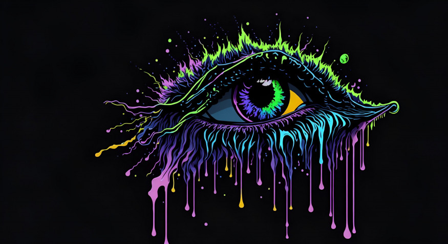 Trippy Laptop Background 3648x1984px