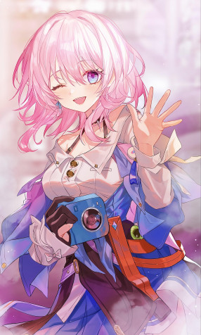 March 7th Honkai Star Rail Phone Background 2463x4096px