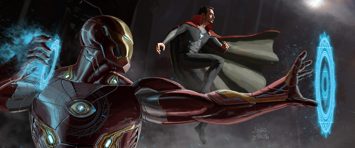 Cartoon Dr Strange MacBook Wallpaper 3590x1500px