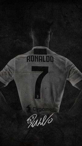 Ronaldo Black Phone Background Image 1080x1920px