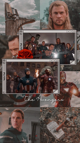 Aesthetic Avengers Android Wallpaper 2299x4079px