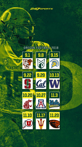 Oregon Ducks iPhone Background 1080x1920px