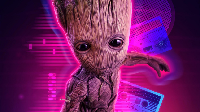 Baby Groot 4k UHD Wallpaper 3840x2160px