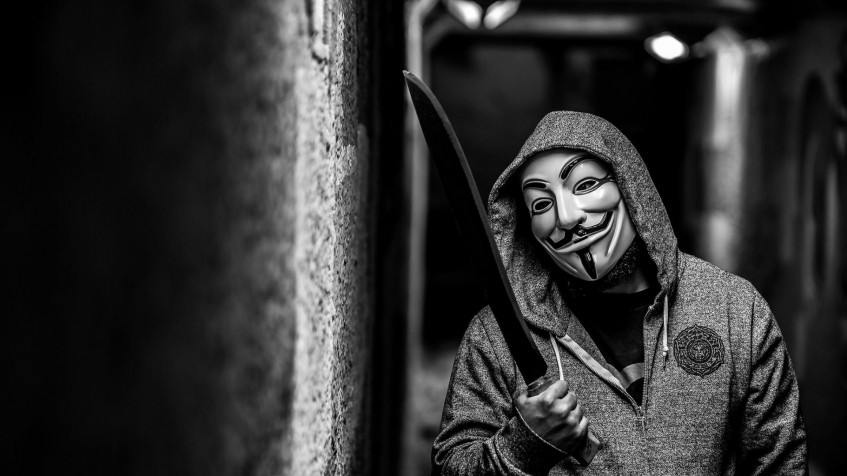 Anonymous Man Full HD 1080p Wallpaper 1920x1080px