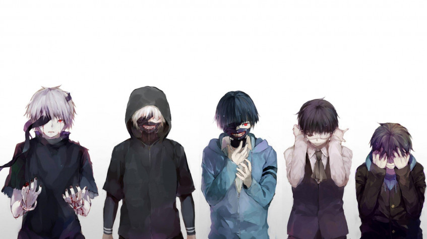 Ken Kaneki Full HD 1080p Wallpaper 1920x1080px