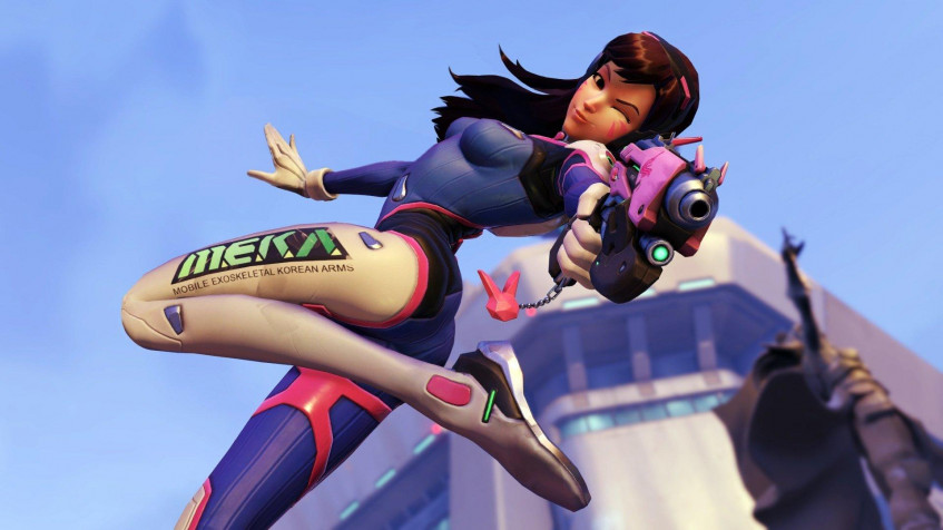 Dva Overwatch Full HD 1080p Wallpaper 1920x1080px