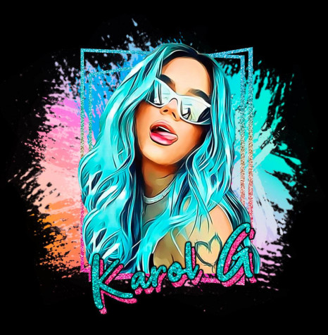 Karol G Phone Background 1060x1082px