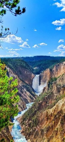 Yellowstone National Park Mobile Wallpaper 828x1792px