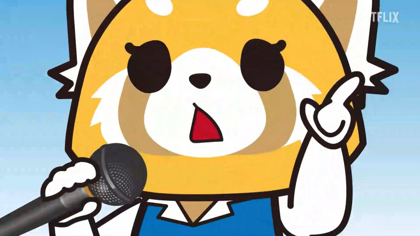 Title Aggretsuko Full HD 1080p Wallpaper 1920x1080px