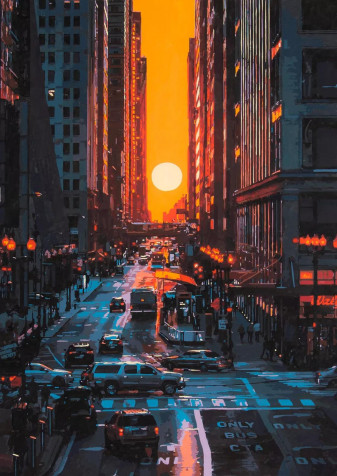 Manhattanhenge Phone Wallpaper 1120x1581px