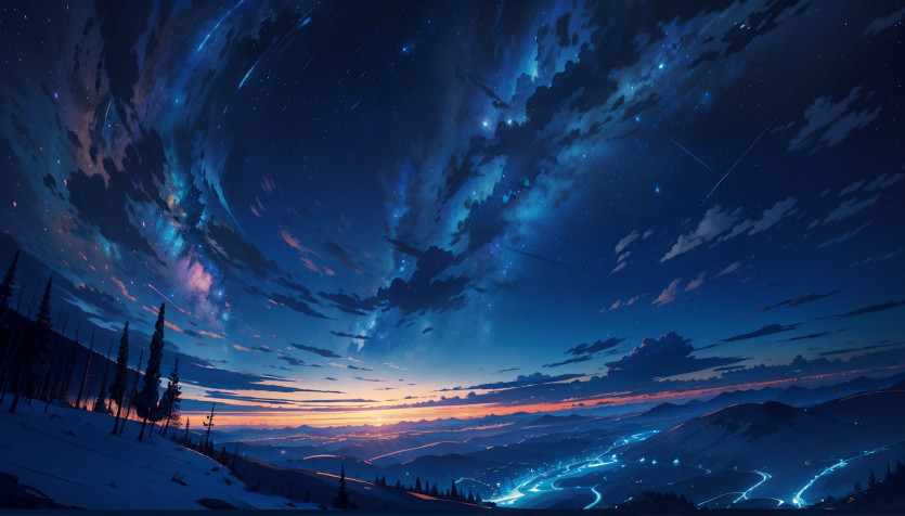 Anime Scenery HD Wallpaper 2048x1168px