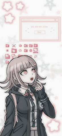 Chiaki Nanami Mobile Background 800x1739px