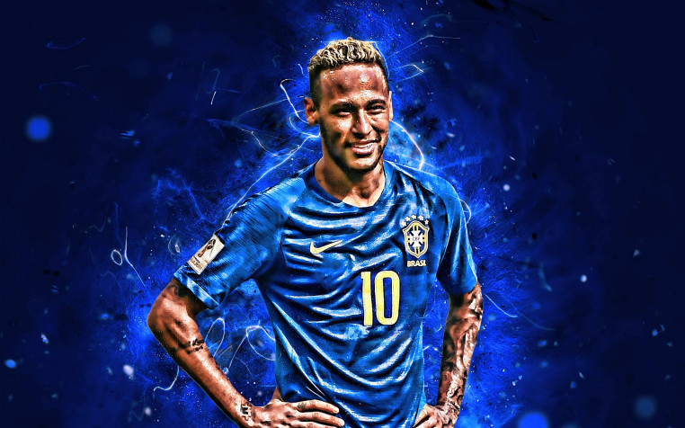 Neymar Al Hilal Retina Widescreen Wallpaper 2880x1800px