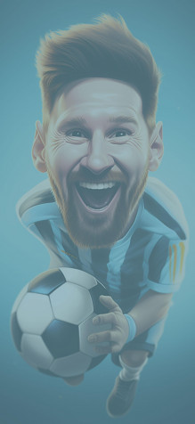 Cute Lionel Messi Mobile Wallpaper 1463x3171px