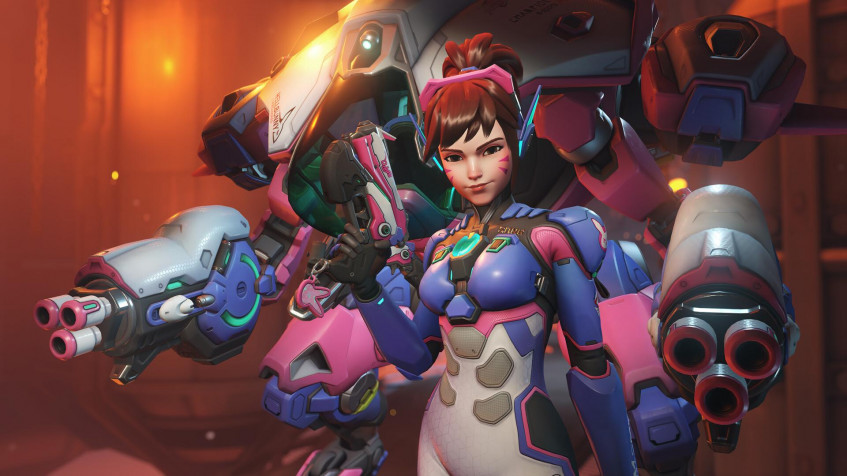 Dva Overwatch Full HD 1080p Wallpaper 1920x1080px