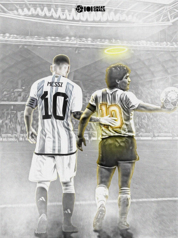 Messi And Maradona Phone Wallpaper 1080x1440px