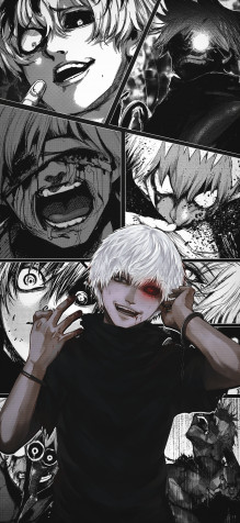 Ken Kaneki iPhone 13 Mini Wallpaper 1080x2340px