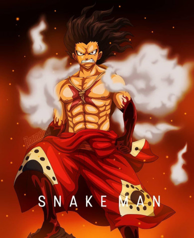 Luffy Gear 4 Snakeman Wallpaper for Mobile 1080x1329px