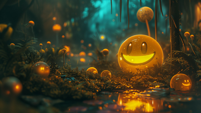 Smiley Desktop Wallpaper 2912x1632px