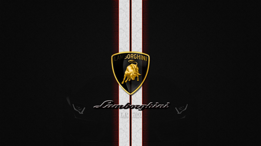 Lamborghini Logo Full HD 1080p Wallpaper 1920x1080px