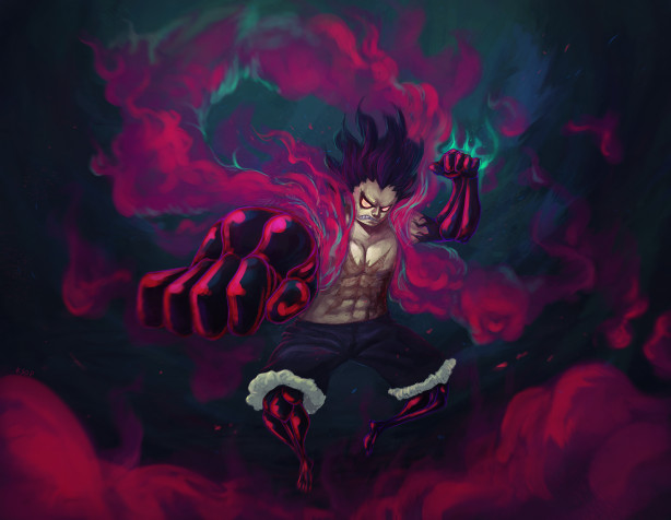 Luffy Gear 4 Snakeman Background Image 1600x1241px