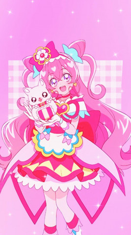 Delicious Party Precure Wallpaper for Mobile 1080x1920px