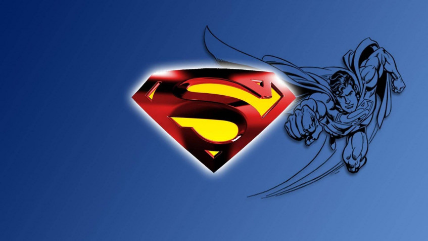 Superman Logo Full HD 1080p Wallpaper 1920x1080px