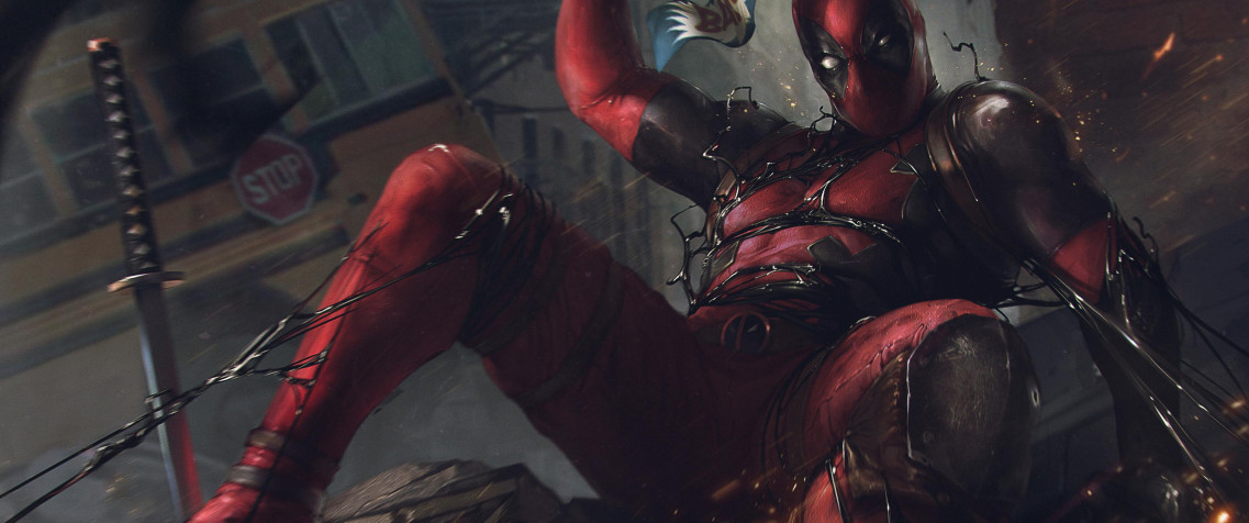 Deadpool UltraWide QHD Wallpaper 3440x1440px