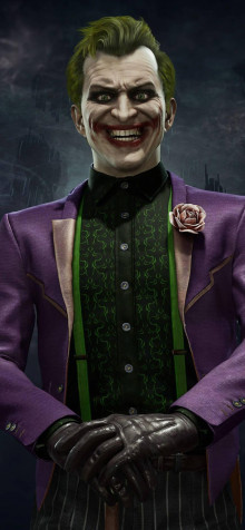 Joker Face Mobile Wallpaper 887x1920px