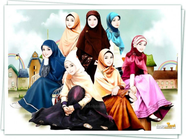 Islamic Hjab Girl Desktop Background 1024x768px