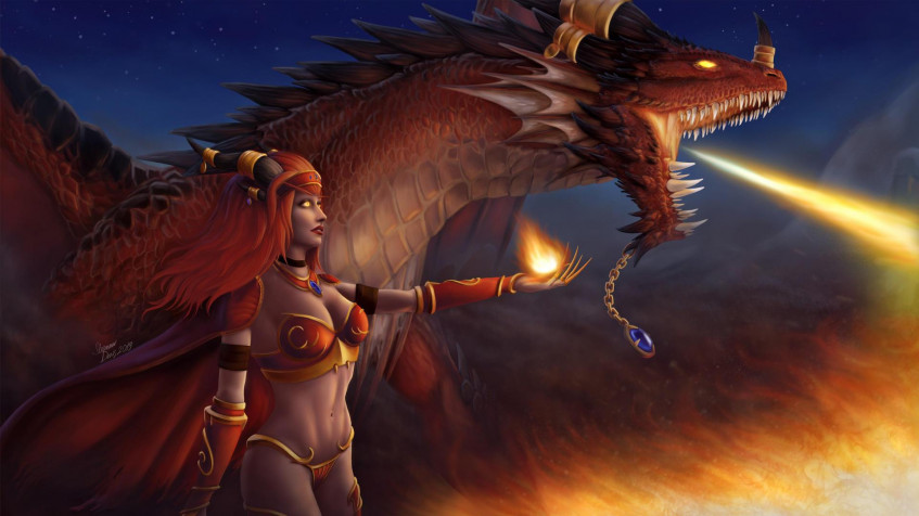 Alexstrasza Full HD 1080p Wallpaper 1920x1080px