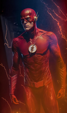 Cool The Flash iPhone Background Image 1138x1909px