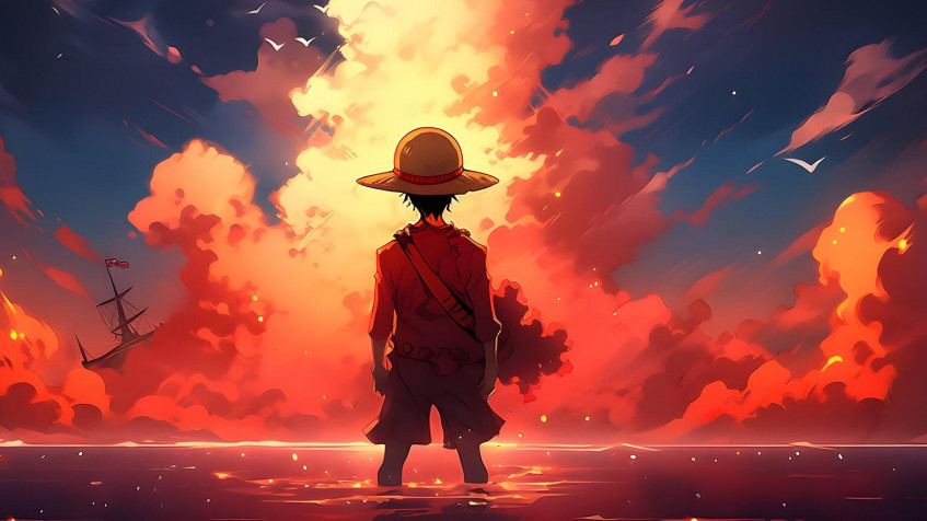 Monkey D Luffy Wallpaper Image 1536x864px