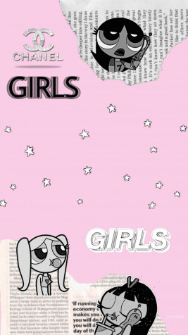 Cartoon Aesthteic Girl iPhone Background 1125x2001px