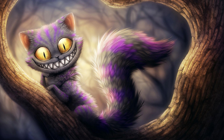 Cheshire Cat Laptop Wallpaper 2560x1600px