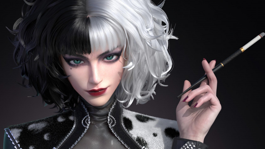 Cruella 4k UHD Wallpaper 3840x2160px