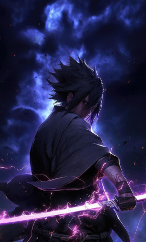 Sasuke Uchiha Phone Background Image 1280x2120px