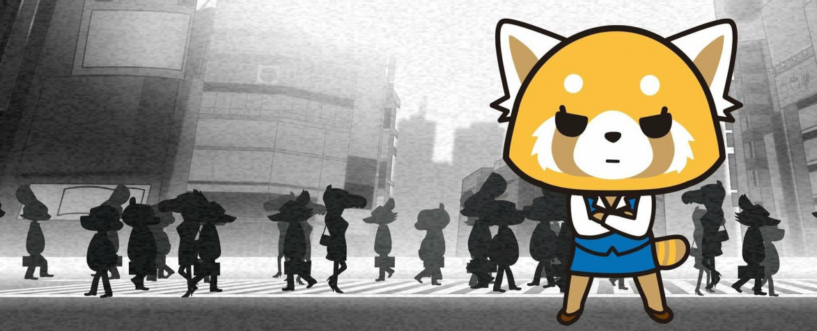 Aggretsuko Laptop Background 1920x780px