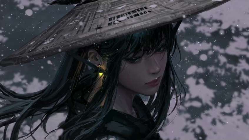 Samurai Girl Wallpaper 1920x1080px