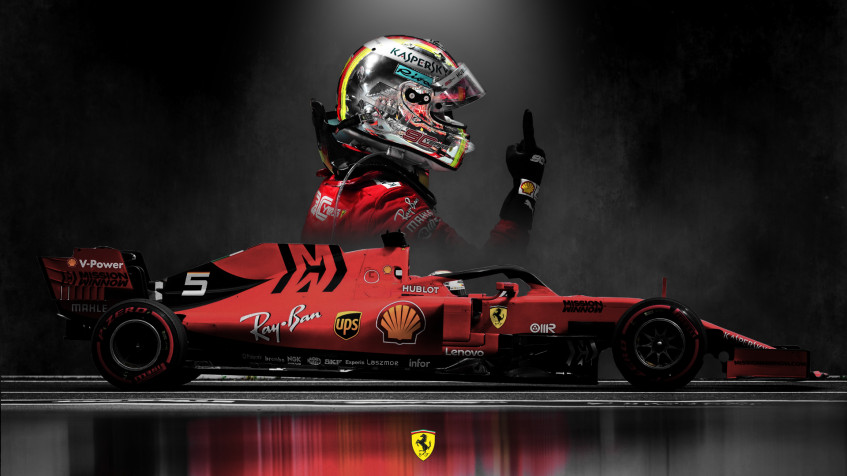 Sebastian Vettel Full HD 1080p Wallpaper 1920x1080px