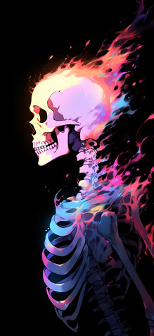 Skeleton iPhone Wallpaper 1463x3171px