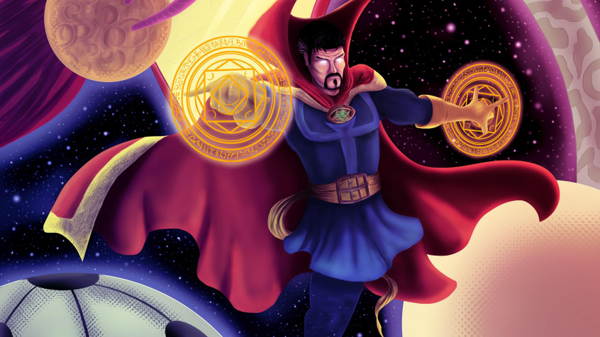 Aesthetic Dr Strange Desktop Wallpaper 4017x2260px