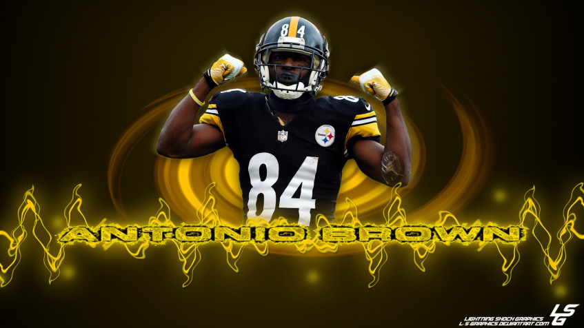 Antonio Brown Desktop Wallpaper 1600x900px