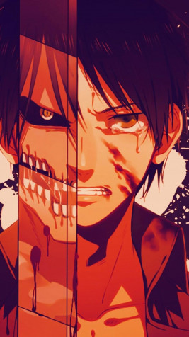 Eren Yeager Phone Background 1080x1920px