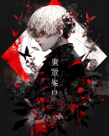 Ken Kaneki iPhone Wallpaper 1440x1800px