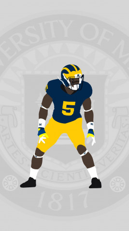 Michigan Wolverines Phone HD Background 1242x2208px