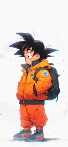 Kid Goku iPhone Background 1183x2560px