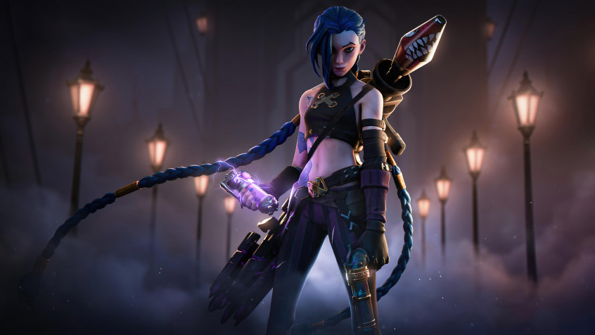 Arcane Jinx 4k UHD Wallpaper 3840x2160px