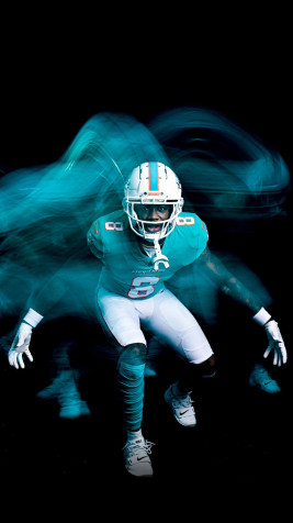 Miami Dolphins Logo Phone Background Image 1080x1920px