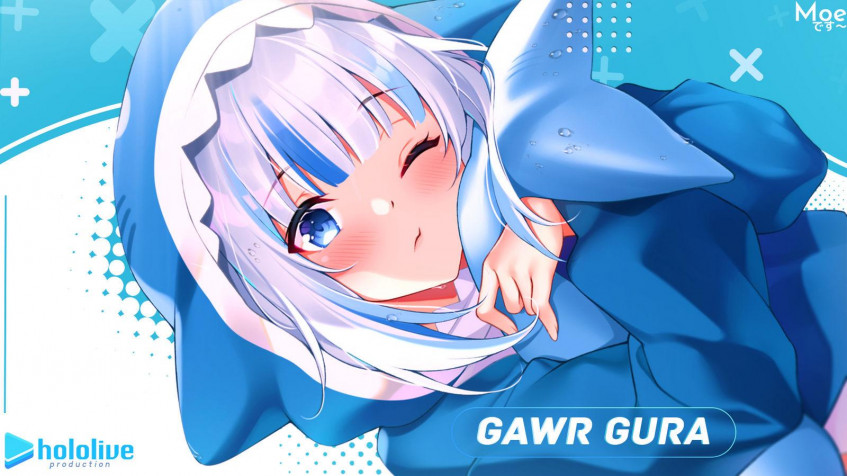 Gawr Gura Wallpaper Image 1600x900px